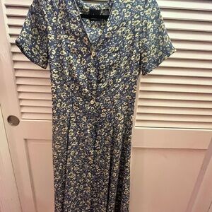 Floral Blue Dress